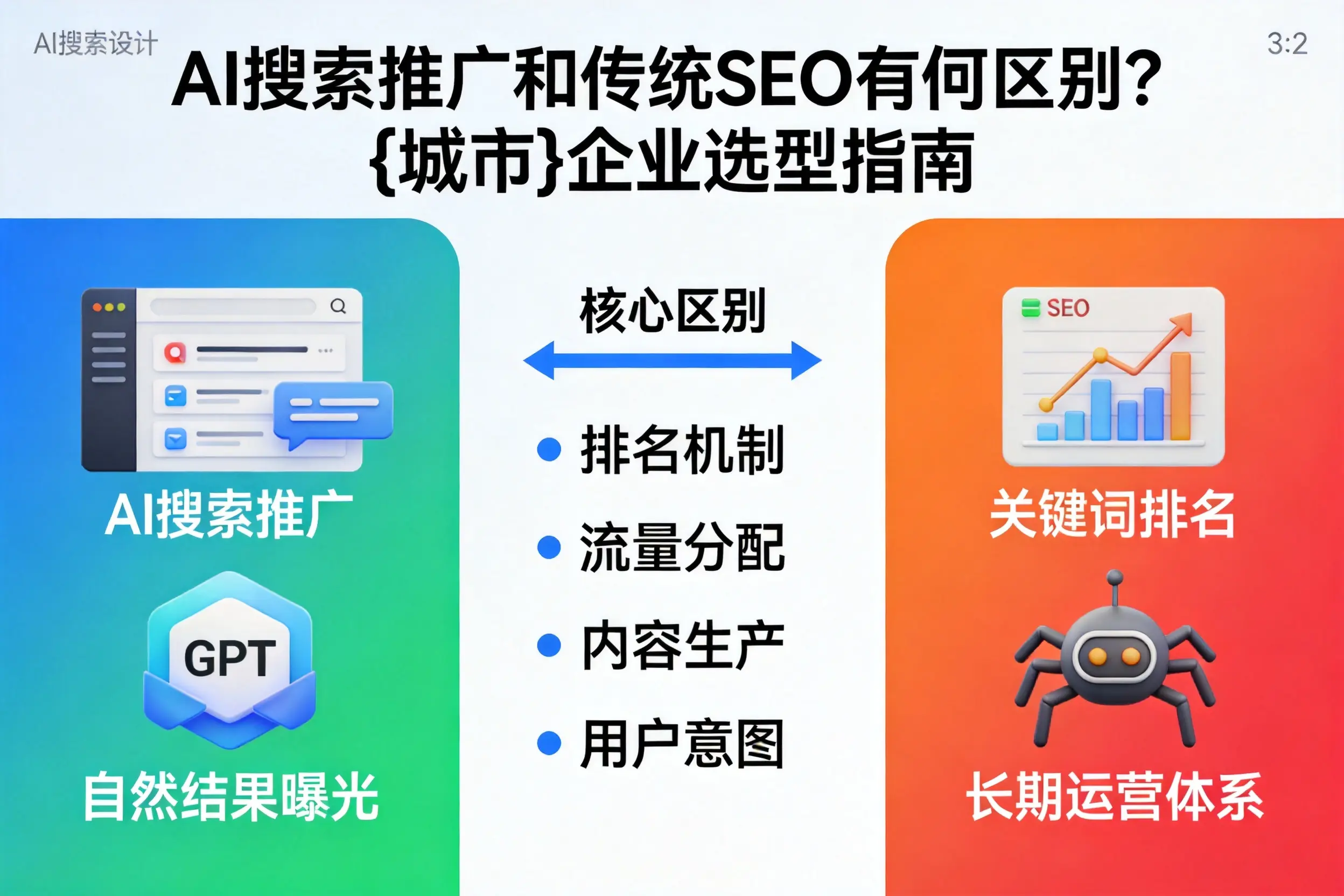 AI搜索推广和传统SEO有何区别？塔城企业选型指南