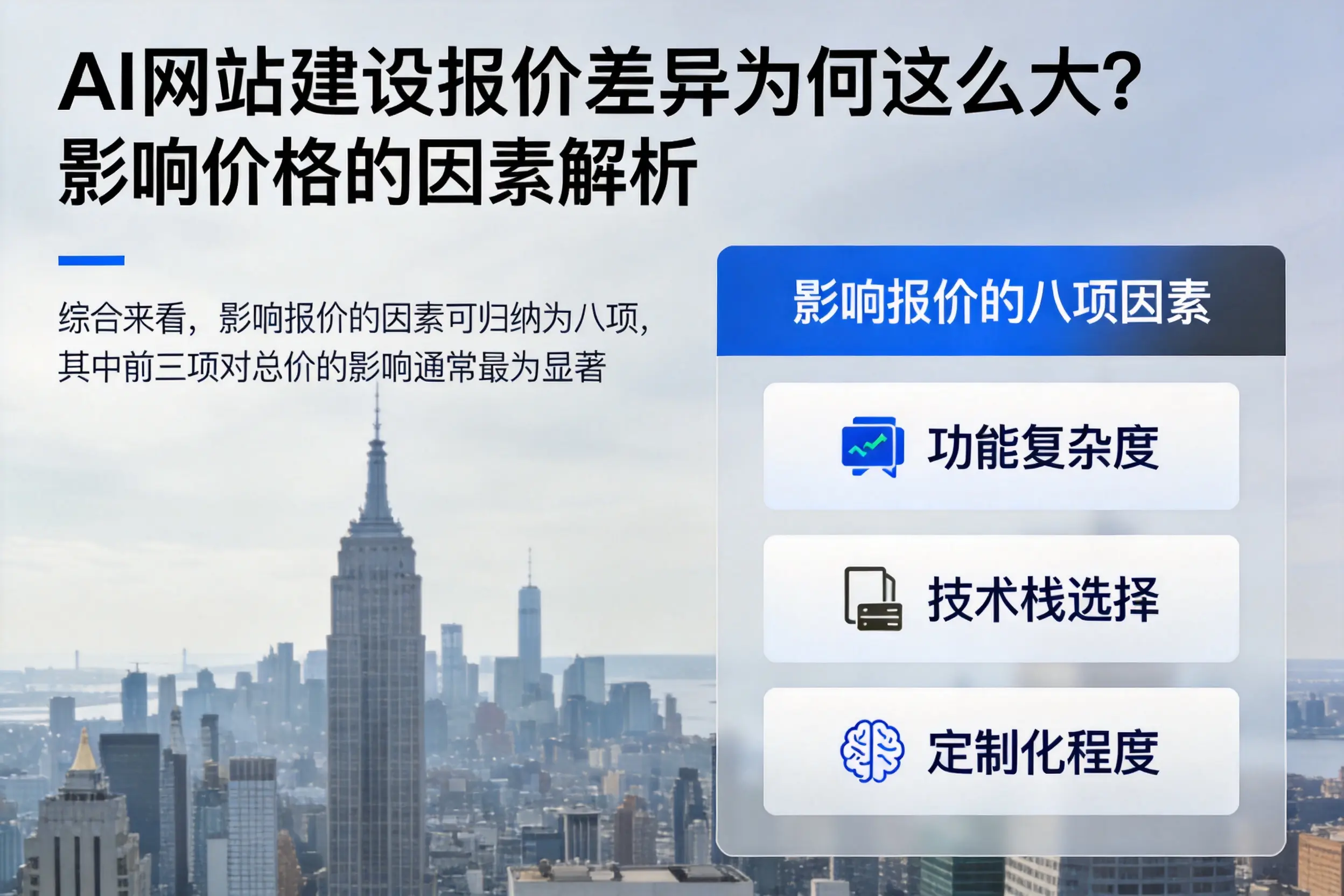 塔城AI网站建设报价差异为何这么大?影响价格的因素解析