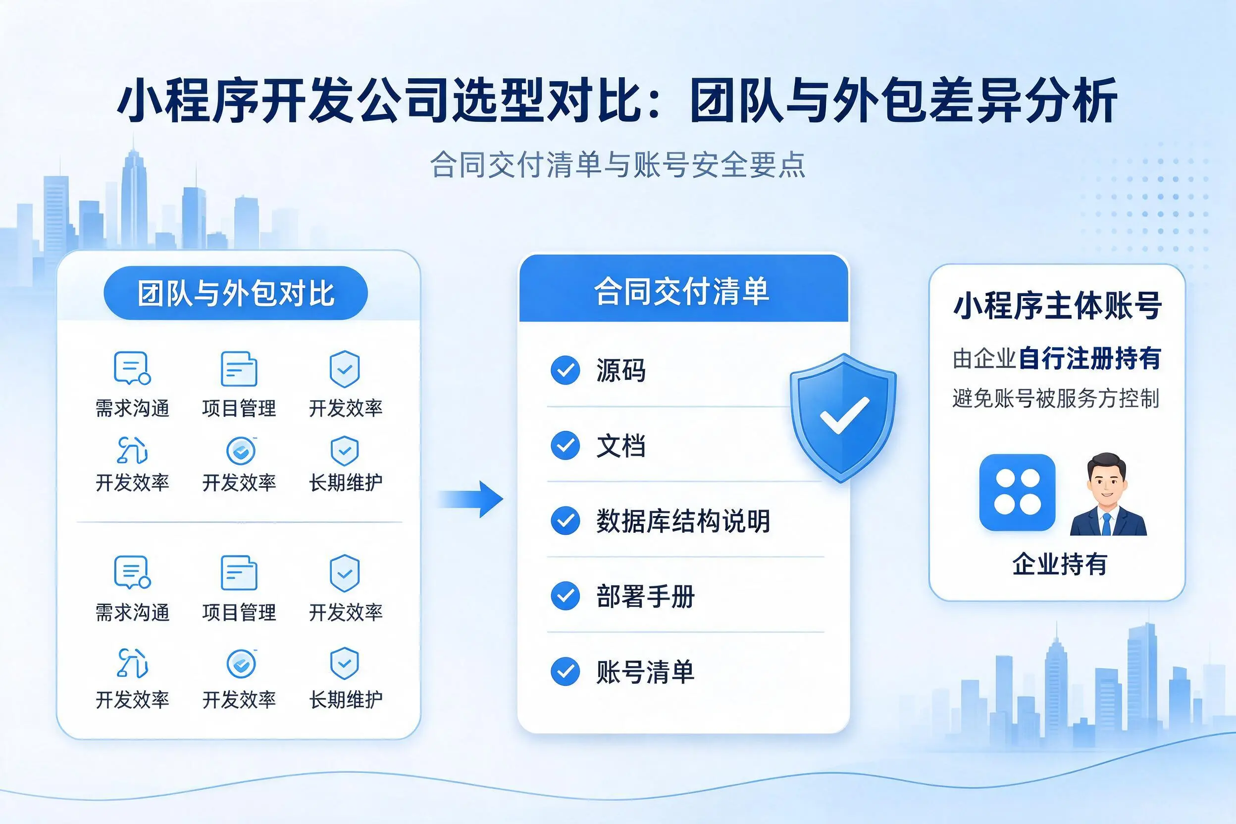 塔城小程序开发公司选型对比：团队与外包差异分析