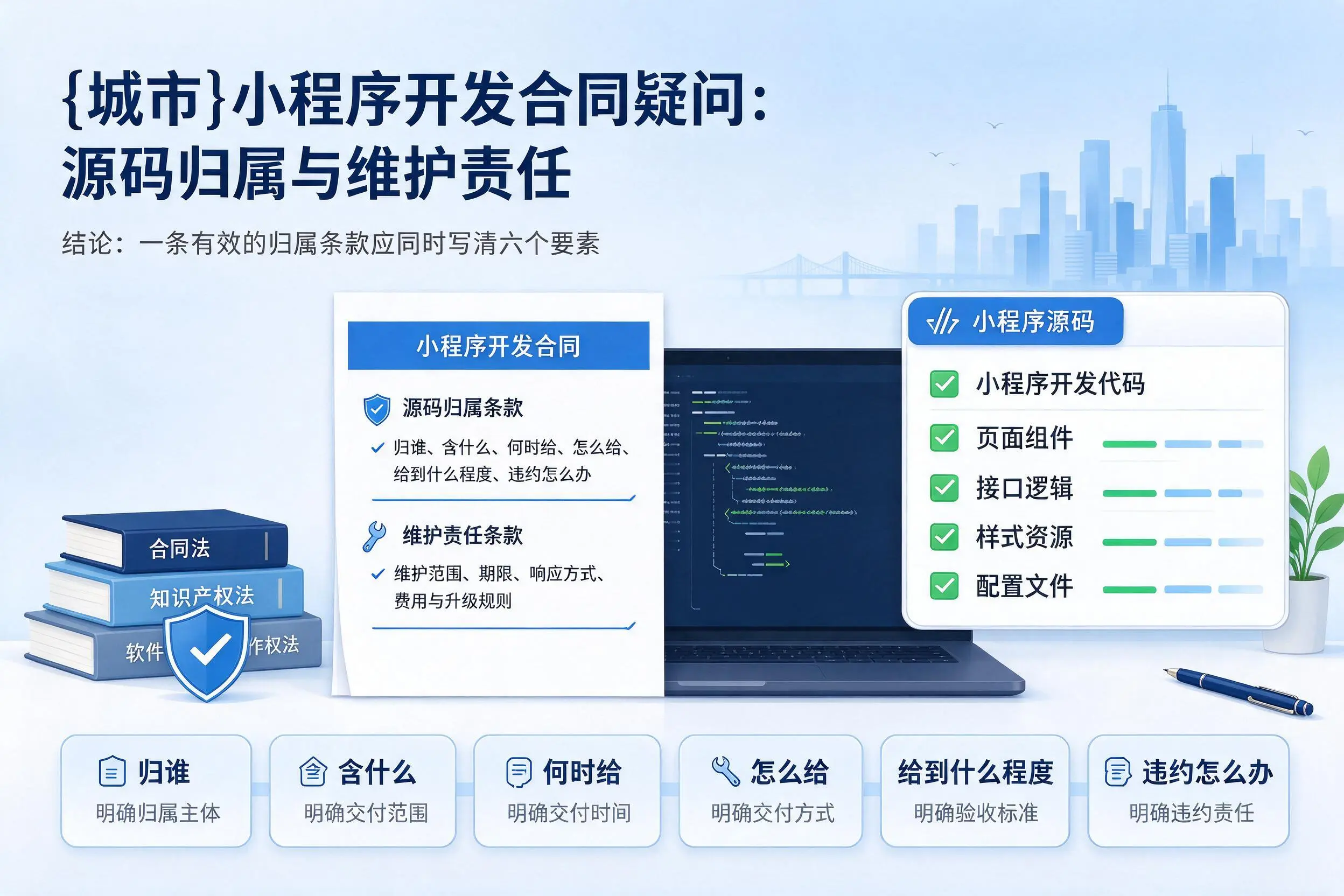 塔城小程序开发合同疑问:源码归属与维护责任