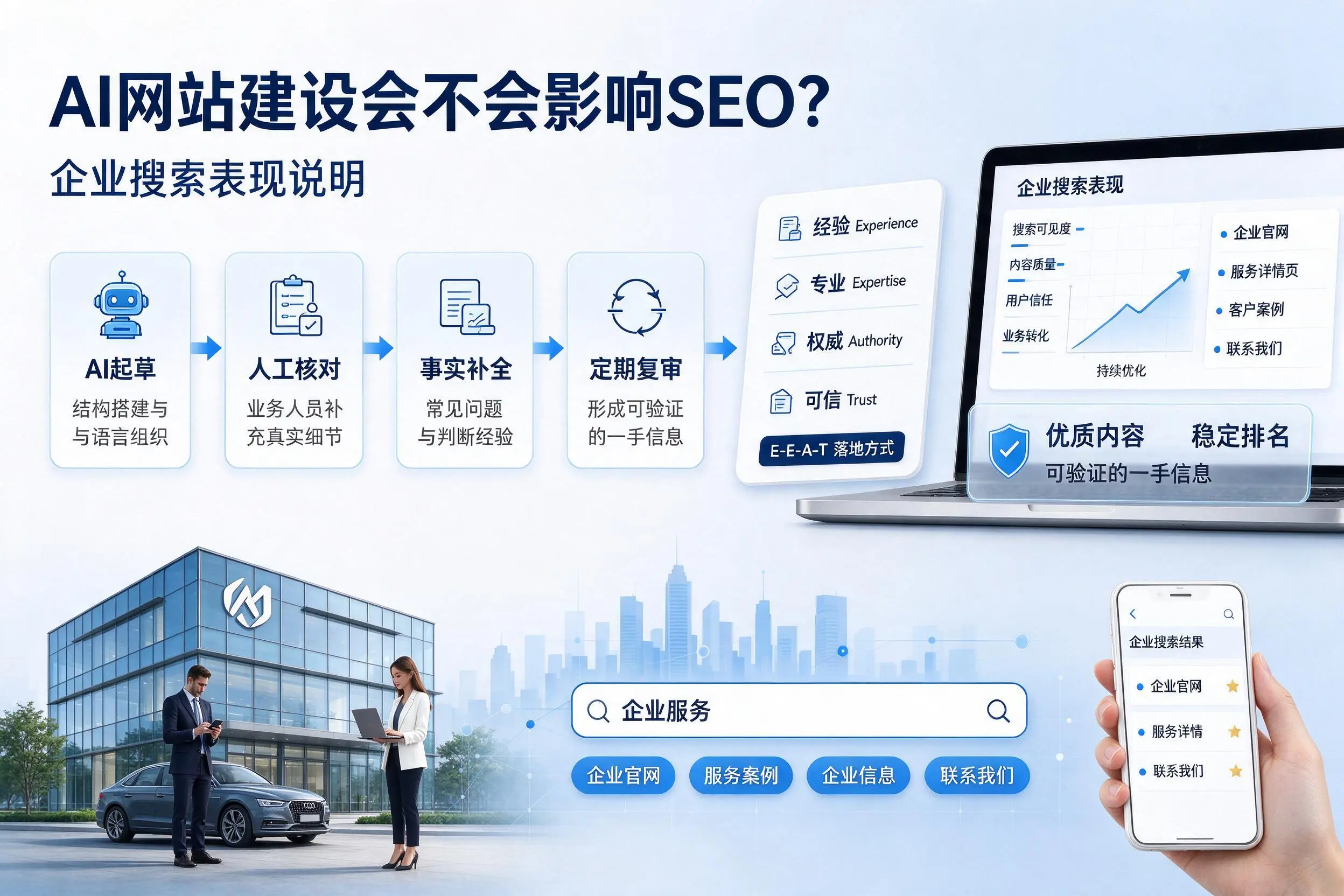 AI网站建设会不会影响SEO？塔城企业搜索表现说明