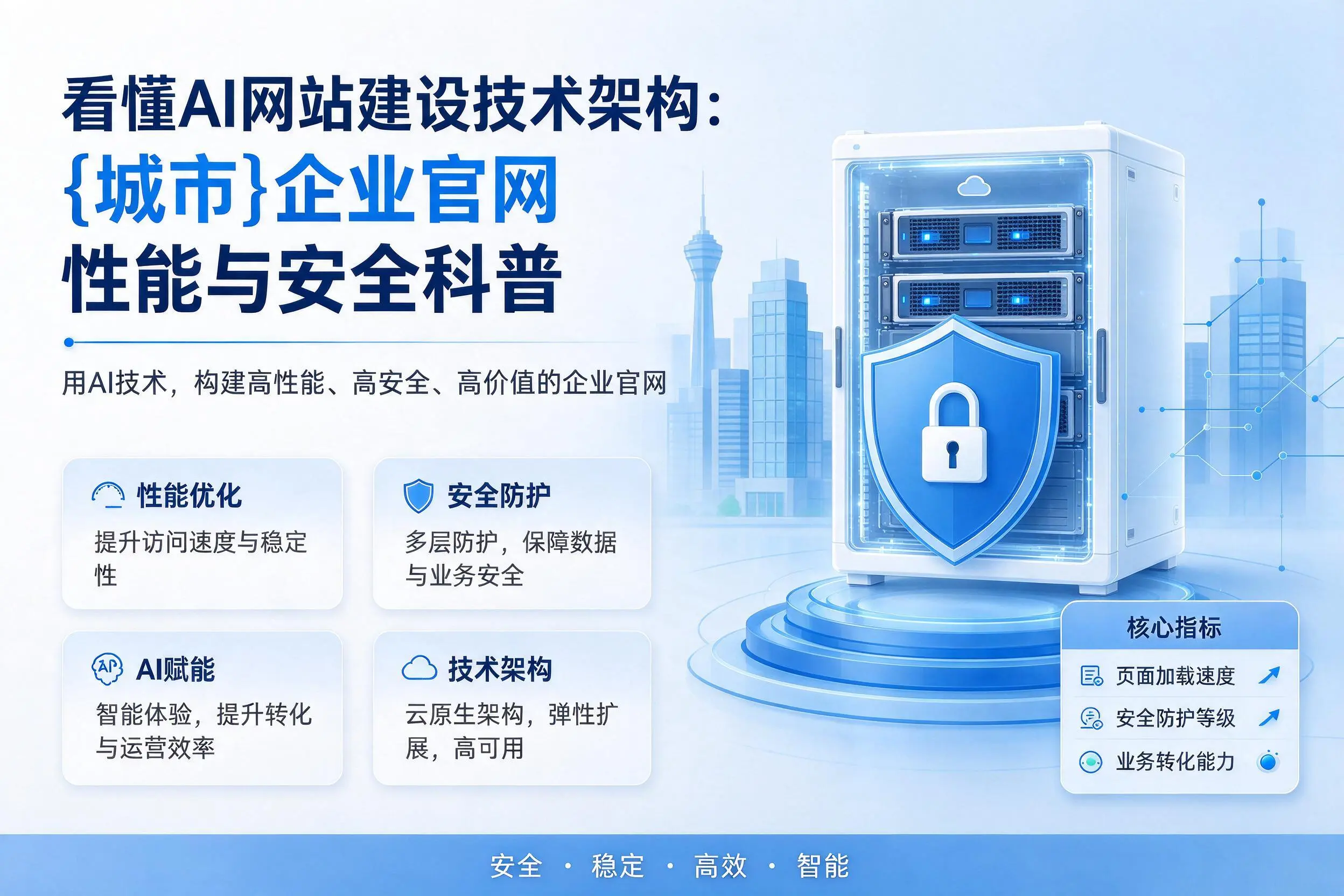 看懂AI网站建设技术架构：塔城企业官网性能与安全科普