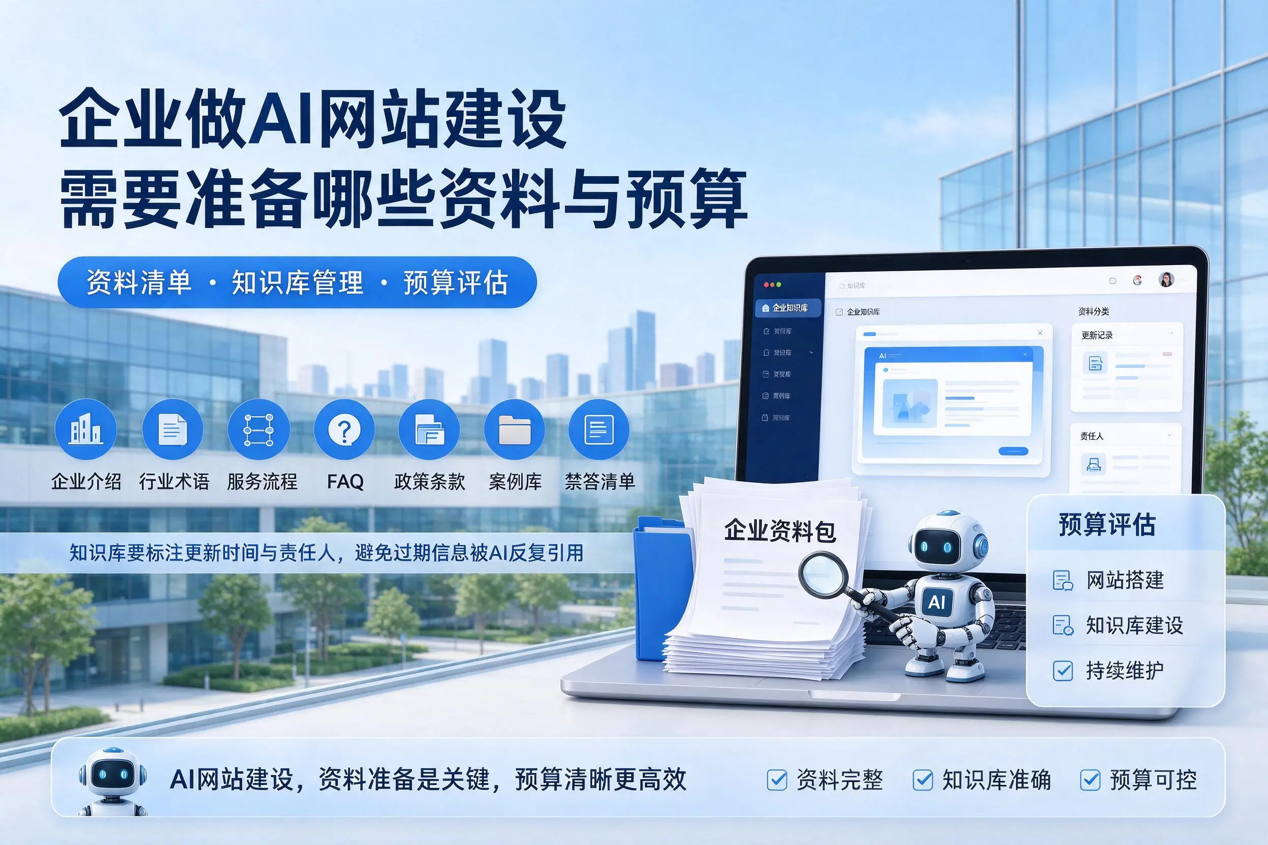 塔城企业做AI网站建设需要准备哪些资料与预算